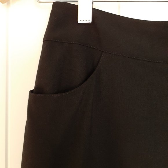 Chanel Wool Skirt With Pockets & Inverted Pleat Silk Lining Size 10 - Picture 6 of 14